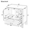 ChicFurnit 30 Inch Bathroom Vanity with Sink Freestanding Storage Cabinet with 3 Drawers and Soft Close Doors for Bathroom, 18.3"*30"*34" - 3 of 4
