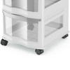 Life Story Classic 3 Shelf Standing Plastic Home Storage Organizer and Drawers with Wheels for Closet, Dorm, or Office - 4 of 4