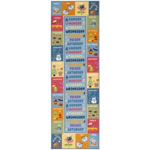 Kids Playhouse KPH224 Power Loomed Machine Washable Slip Resistant Rugs - Safavieh Kids - 1 of 4