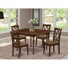 HomeStock 5-Pc Mahogany Finish Solid Wood Top-Dining Room Set with Dropleaf-Seats 4 - 2 of 4
