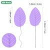Unique Bargains Artificial Silk Wire Single Flower Leaves for DIY - 3 of 4