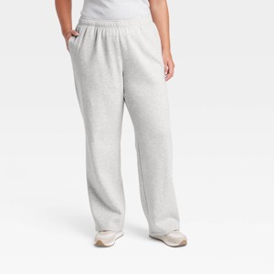Women's Leisure Studio Mid-Rise Knit Straight Leg Sweatpants - Universal Thread™ - 1 of 3