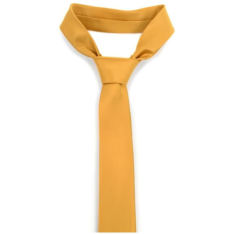 Men's Solid Color 2.5 Inch Wide And 57 Inch Long Slim Neckties, 3 of 5