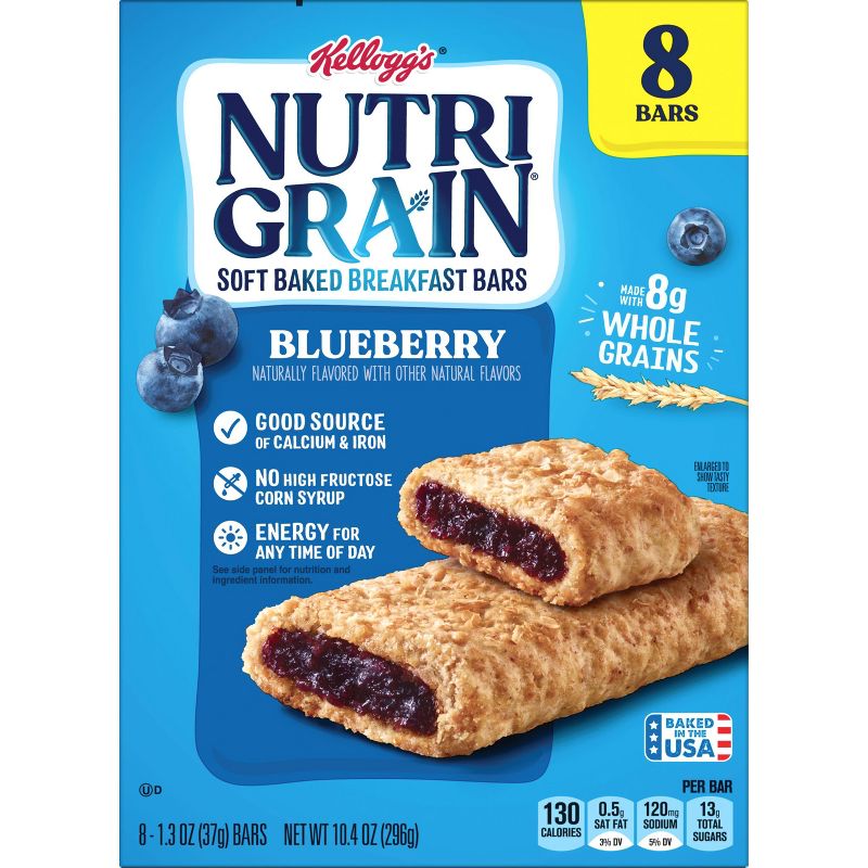 Nutri-Grain Blueberry Soft Baked Breakfast Bars - 8ct/10.4oz, 6 of 9