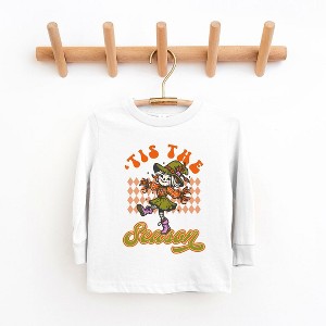 The Juniper Shop Tis The Season Scarecrow Toddler Long Sleeve Tee - 1 of 3