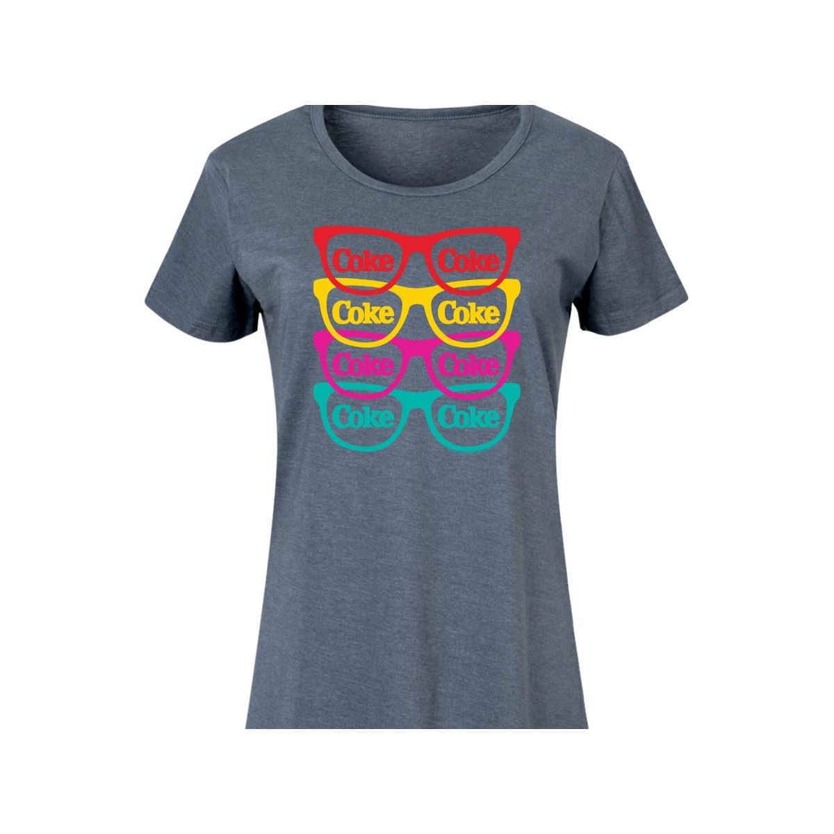 Women's - Coca-Cola - Retro Sunglasses Graphic T-shirt Dress - thumbnail 2