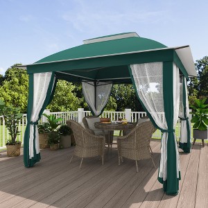 Yardsight 11 Ft. X 11 Ft. Pop Up Portable Gazebo With Mosquito Netting - 1 of 4