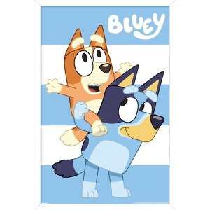 Trends International Bluey - Stripes Framed Wall Poster Prints - 1 of 4