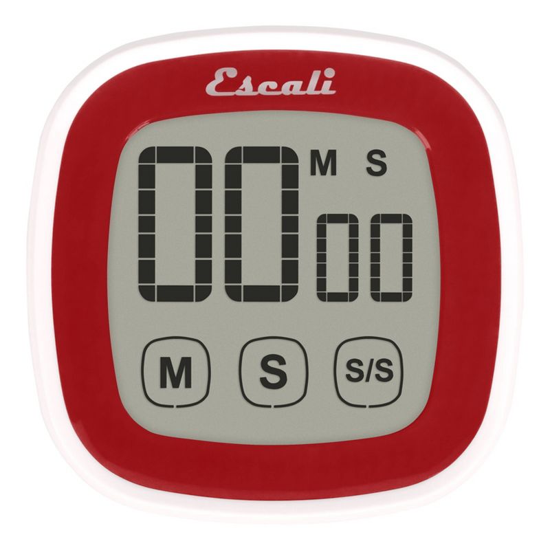 Escali Touch Screen Digital Timer Red, 1 of 13