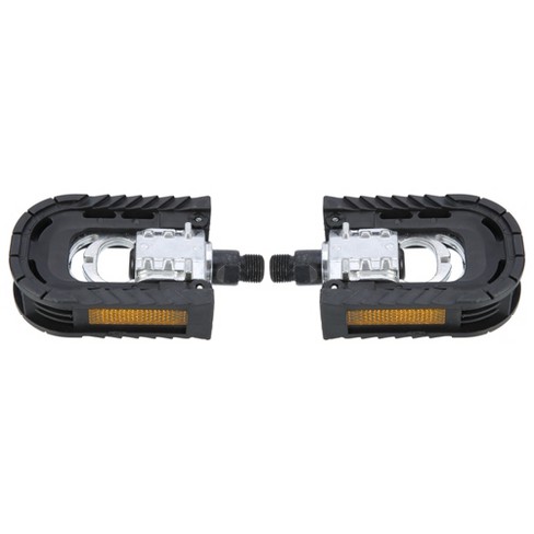 Unique Bargains Non Slip Pedals Platform Flat Bicycle Pedals 9 16 For Road Bikes Mtb Mountain Bikes Black Silver Tone 1 Pair Target