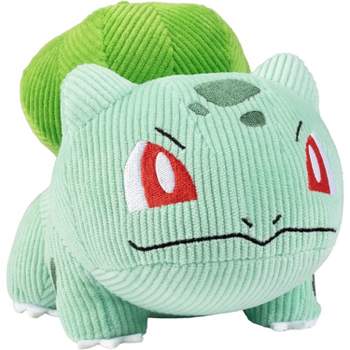 Pokemon 8 Inches Corduroy Bulbasaur Plush Stuffed Animal Toy - Limited Edition - Officially Licensed - Great Gift for Kids