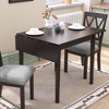 NicBex Farmhouse Extendable Wooden Dining Table with Rubberwood Legs,Modern Folding Kitchen Table,Dining Room Furniture - 2 of 4