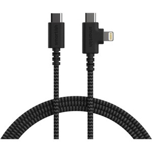 Smartish 2 in 1 USB C to USB C/Lightning Cable - Crown Joule - 6 Ft Fast Charger - 1 of 4