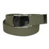 CTM Big & Tall Cotton Belt with Nickel Finish Buckle (Pack of 3) - 3 of 4