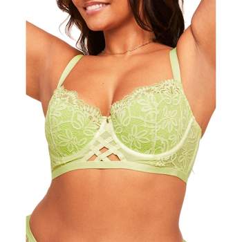 Curvy Couture Women's Plus Cotton Luxe Unlined Wireless Bra Olive Night 42d  : Target