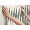 RoomMates Handloom Magnolia Home Wallpaper Black: Self-Adhesive, Removable & Repositionable, Modern Stripe Design - 4 of 4