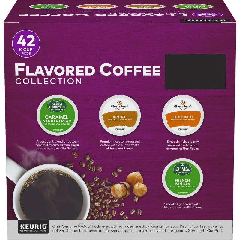 Keurig Flavored Coffee Collection Keurig K-Cup Coffee Pods Variety Pack Medium Roast - 42ct, 6 of 9
