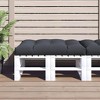 vidaXL Water-Repellent Pallet Cushion - Anthracite, 47.2"x31.5"x4.7", 100% Polyester Fabric, Hollow Fiber Filling for Patio/Indoor Furniture - 2 of 4
