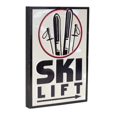Melrose Ski Lift Lodge Sign 15.75"H