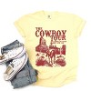 Simply Sage Market The Cowboy Tour Distressed Garment Dyed Tee - 3 of 4