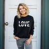 Simply Sage Market Women's Graphic Sweatshirt Love Is All You Need Split - 2 of 4