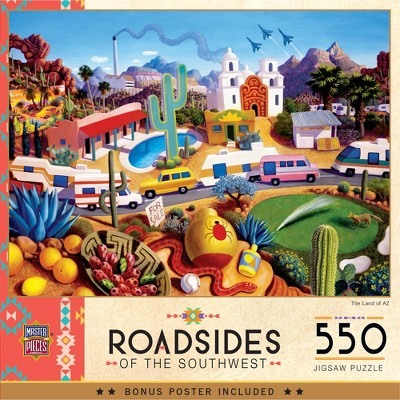 MasterPieces Roadsides of the Southwest Puzzles Collection - The Land of AZ 550 Piece Jigsaw Puzzle