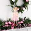 Northlight 15.5" Pink Tutu Blonde Wooden Ballerina Wooden Christmas Nutcracker - 2 of 4