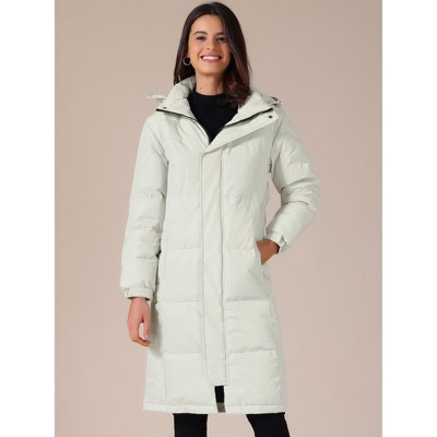 INSPIRE CHIC Women's Winter Thicken Puffer Hooded Outwear Long Padded Warm Parka Jacket Coat White Large — фото 2