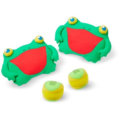 Melissa & Doug Sunny Patch Skippy Frog Toss and Grip Action Game - 2 Mitts, 2 Soft Balls