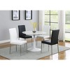 NicBex Faux Leather Dining Chair Set of 2 Modern Upholstered Side Chair with Metal Legs - 4 of 4
