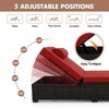 ODK Outdoor PE Wicker Chaise Lounge Chairs, Pool PE Wicker Lounge Chairs Set of 2, Brown Rattan Pool Lounge Chairs Adjustable Backrest Recliners - 3 of 4