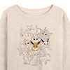 Women's - Pokémon - Eevee Group Lightweight French Terry Wide Neck Long Sleeve Shirt - 2 of 4