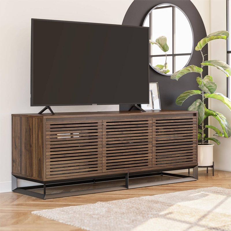 68" Media Console with Steel Post TV Stand for TVs up to 77" - ALPHASON, 3 of 17
