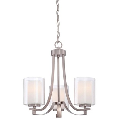 Minka Lavery Minka Parsons Studio 18" Wide Brushed Nickel 3-Light Chandelier