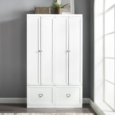 Harper White 2-Piece Modular Entryway Pantry Closet Set