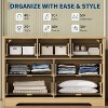 Fluted Dresser for Bedroom with 7 Drawers, Wide Modern Chest Drawers w/Metal Handle - 4 of 4