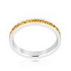 Slickblue Petite Eternity Band with Round Swarovski Crystals in Pink/Red/Yellow, 3mm Width, Sizes 5-10 - 3 of 4