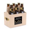 Big Dot of Happiness Adult Happy Birthday - Gold - Birthday Party Decorations for Women and Men - 6 Beer Bottle Label Stickers and 1 Carrier - 2 of 4