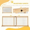 Chery Life 72" W x 27.25" H Freestanding Pet Gate with Adjustable Length, for House, Doorway, Hallway - 4 of 4