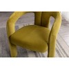 Sapphtopaz 2pc Accent Chair with Curved Round Backrest, Upholstered Living Room Chair Comfy Chair Arm Chair Furniture for Living Room - 4 of 4