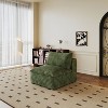 MAYEERTY 1-Seater Sofa Green - Single Compact Seat, Corduroy, No Assembly, Great for Corner/Small Space - 3 of 4
