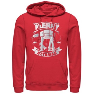 Men's Star Wars Christmas Sithmas AT-AT Pull Over Hoodie - 1 of 3