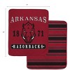 NCAA Arkansas Razorbacks Varsity Plaque Double Sided Royal Plush Blanket: Sports Team Logo - 3 of 3