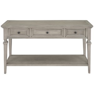 Dexmalle Classic Retro Style Console Table with Three Top Drawers and Open Style Bottom Shelf - 1 of 4