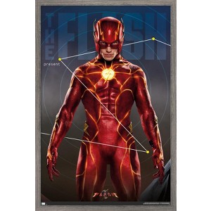 Trends International DC Comics Movie The Flash - The Flash Triptych Framed Wall Poster Prints - 1 of 4