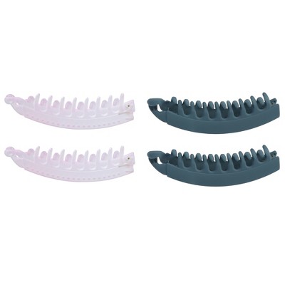 4pcs Banana Hair Clips For Thick Curly Hair Combs Clip Anti-slip Po