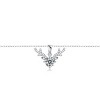 Guili 1ctw Chic Antler Pendant Layering Necklace with Lab-Created Moissanite Solitaire and Pave Accents – Unique and Sparkling Design - 2 of 2