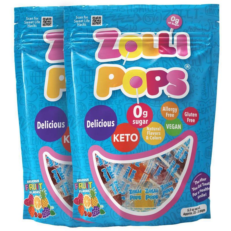 Zolli Pops Sugar Free Lollipops Candy Double - 5.2oz/2pk, 6 of 10