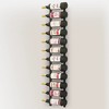 vidaXL Wall Mounted Wine Rack for 12 Bottles Black Iron - 4 of 4