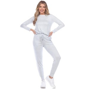 Women's 2 Piece Lounge Set - White Mark - 1 of 3